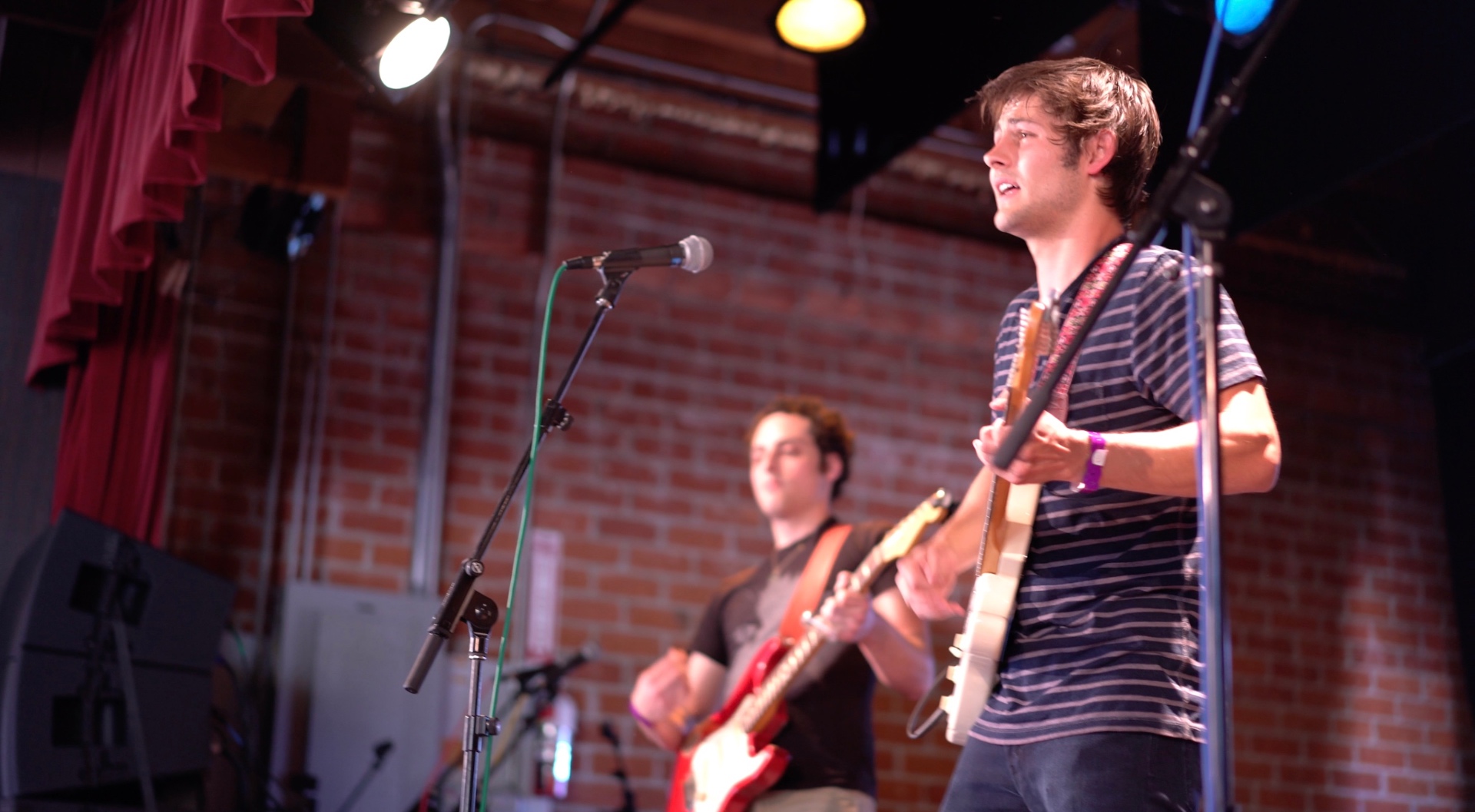 Live on stage with bandmate